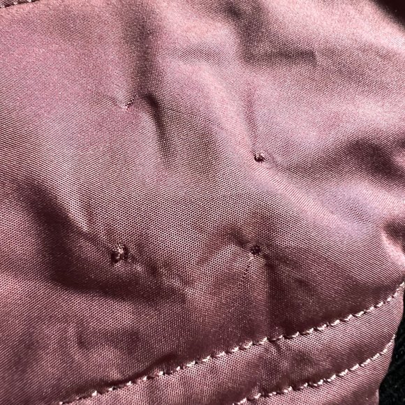 Prana Puffer Jacket Esla Skirt Set Burgundy Mauve size S Zip Front Sample NWOT - Picture 14 of 14